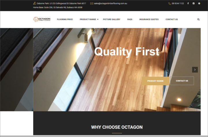 Octagon Timber Flooring Website